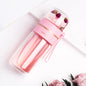 "InfuseMate" Glass water bottle - Leakproof double wall with tea filter & infuser