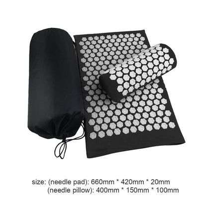 RelaxPro Acupressure Massage Mat & Pillow Set - Full Body Pain Relief & Relaxation