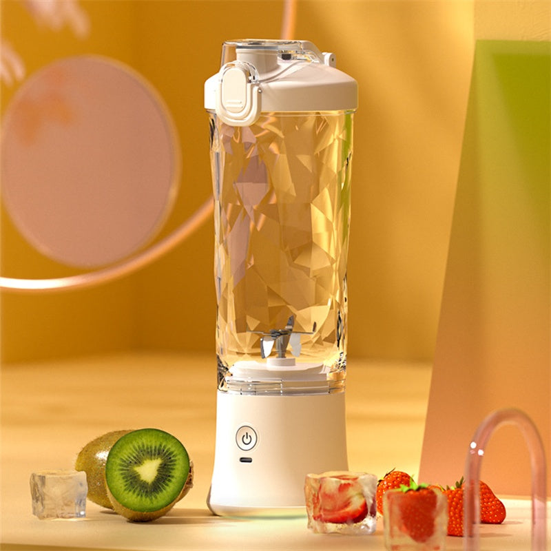 Portable Smoothie Blender - USB Rechargeable, 6 Blades