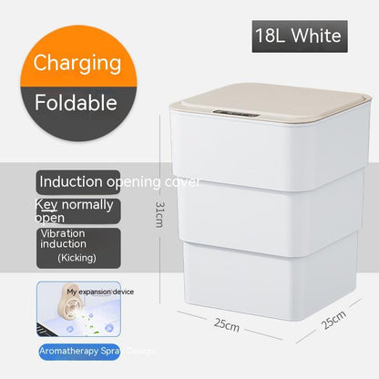 Smart Sensor Trash Bin – Compact & Touch-Free for Home or Car