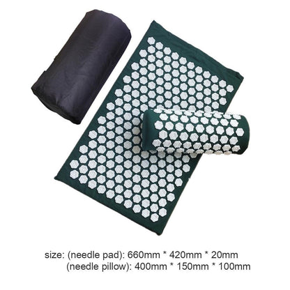 RelaxPro Acupressure Massage Mat & Pillow Set - Full Body Pain Relief & Relaxation