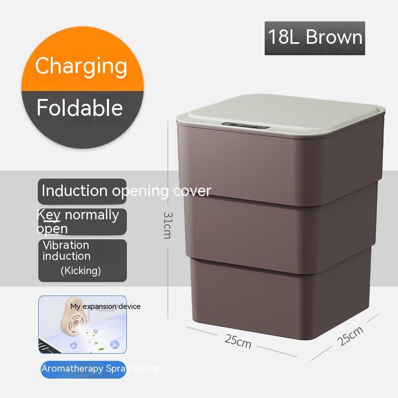 Smart Sensor Trash Bin – Compact & Touch-Free for Home or Car