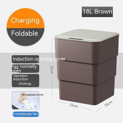 Smart Sensor Trash Bin – Compact & Touch-Free for Home or Car