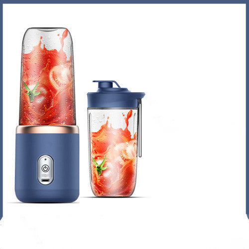 Portable blender-juicer with USB charging and 6 blades for smoothies and fruits