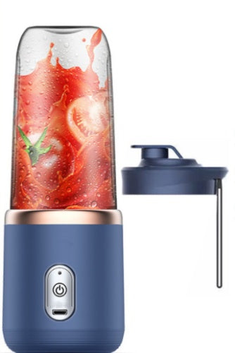 Portable blender-juicer with USB charging and 6 blades for smoothies and fruits